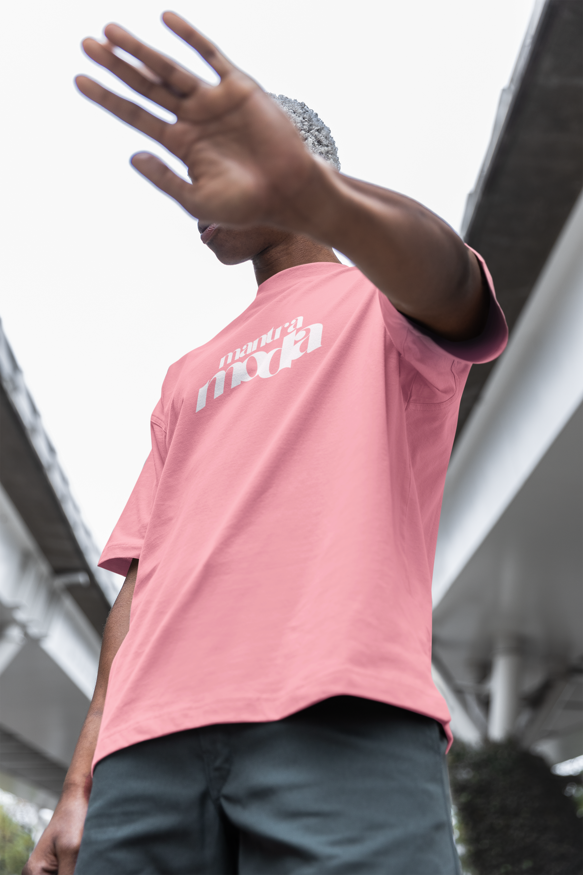 MODA OVERSIZED PINK T-SHIRT